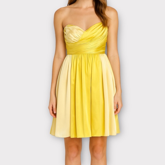 Vintage Betsey Johnson Women’s Dress Size 4 Strapless 100% Silk ASO Taylor Swift - Picture 1 of 14